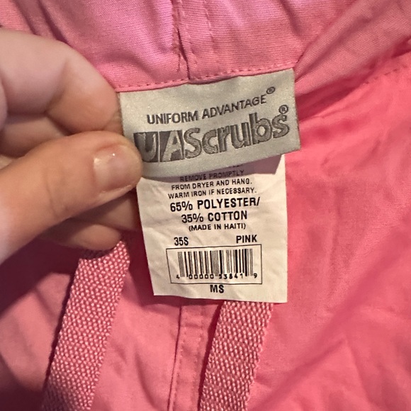 Pink Drawstring scrub Pants - Picture 4 of 4